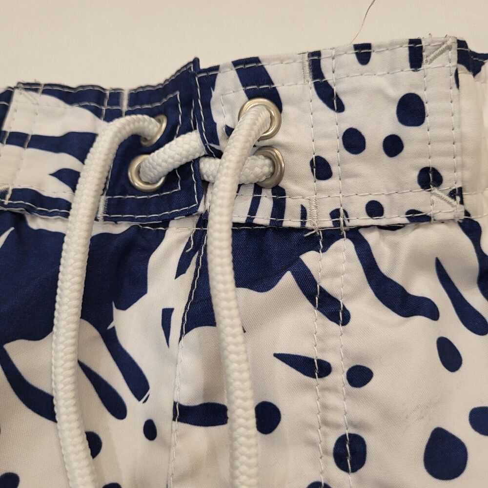 Sonoma Goods for Life Men's Large Swim Trunks Hawaiian Blue White Faux Fly Beach - Picture 8 of 14